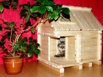 домики для кота из дерева