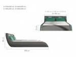 Кровать 160x200 Неаполь с подъемным механизмом план