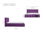 Кровать 160x200 Помпея с подъемным механизмом план
