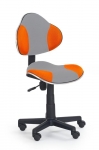 Детское кресло Kid 2) серый/оранжевый