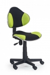 Детское кресло Kid 1) черный/зеленый